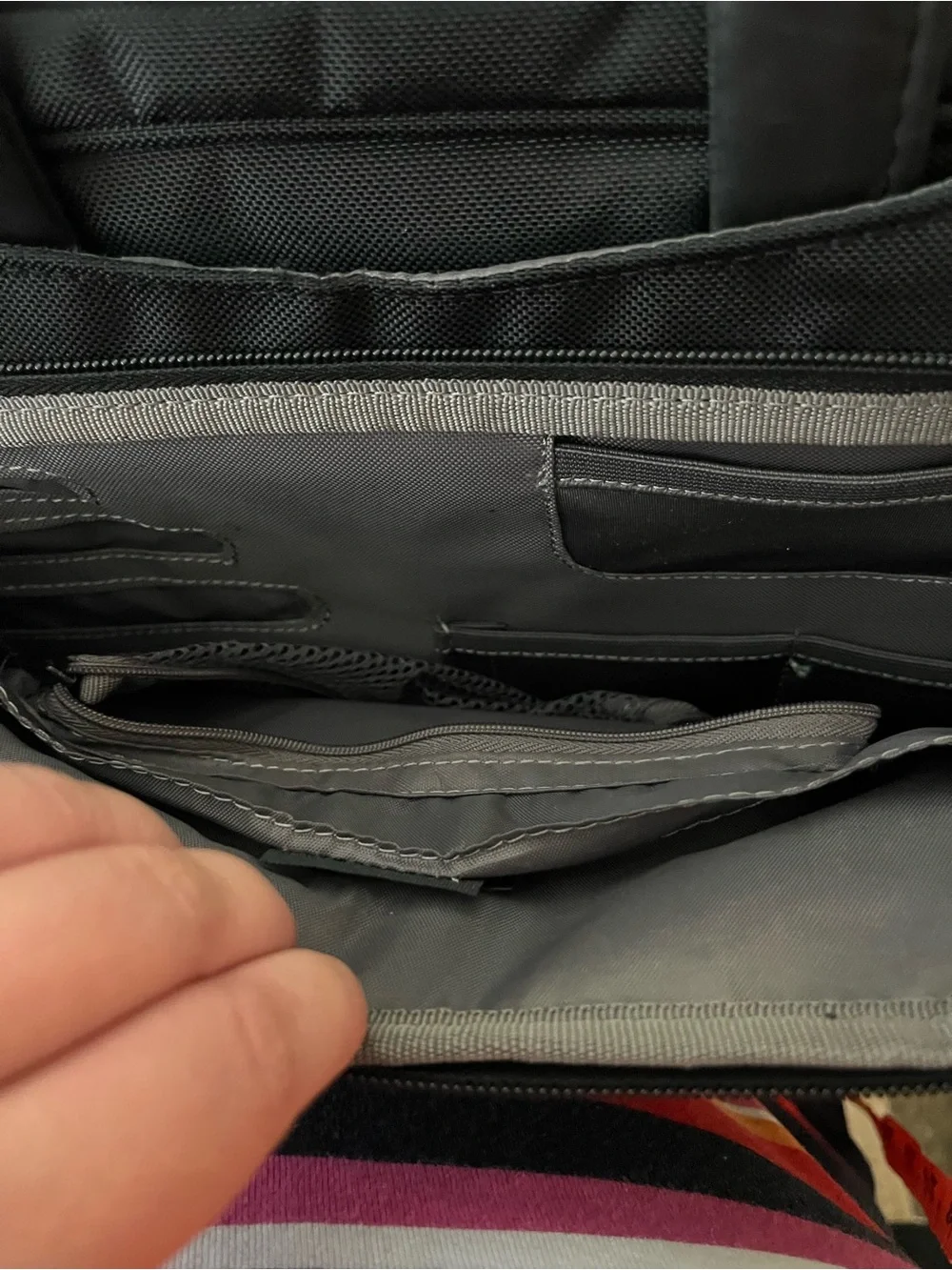 Dell Laptop Briefcase Messenger Bag Padded Multi Pocket Black 14x3.5x12